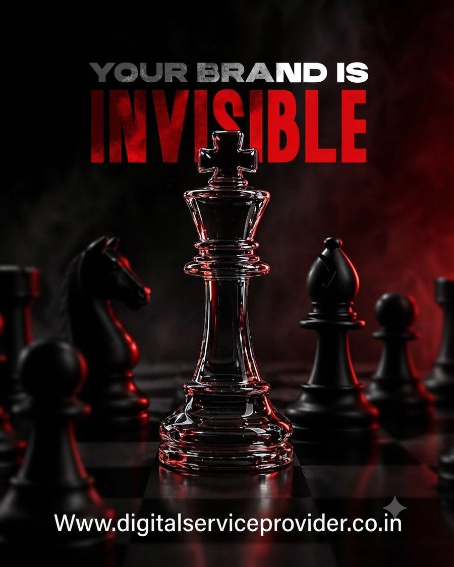 “Your Brand Is Invisible” — Brand Campaign Poster